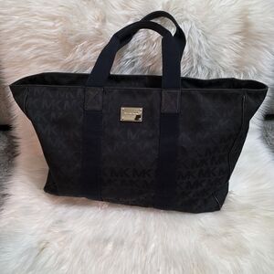 Michael Kors Black Travel Duffel Bag Tote
